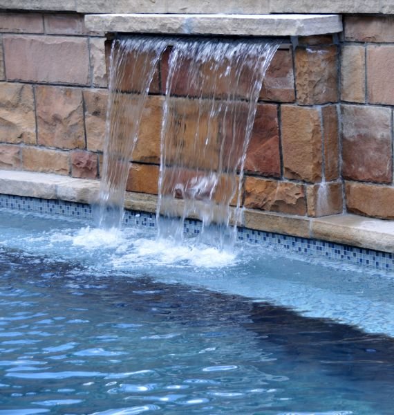 pool waterfalls