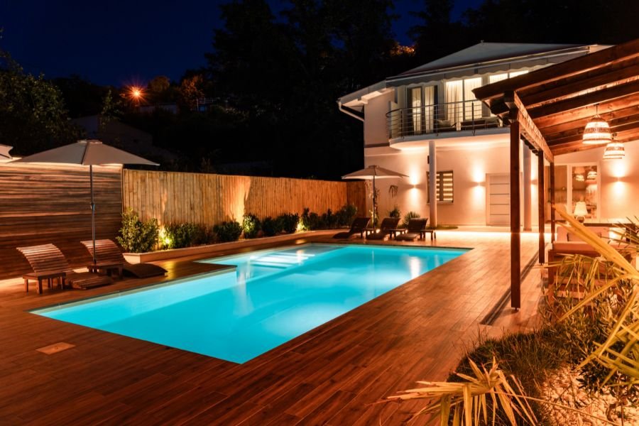 Poolside Furniture and Comfort